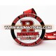 Custom circular red Zinc alloy sparkling half-marathon medal